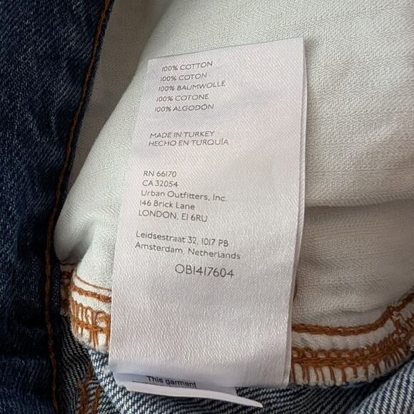 We the Free Free People Distressed Denim High Rise Bermuda Shorts, size 29 - Picture 9 of 10